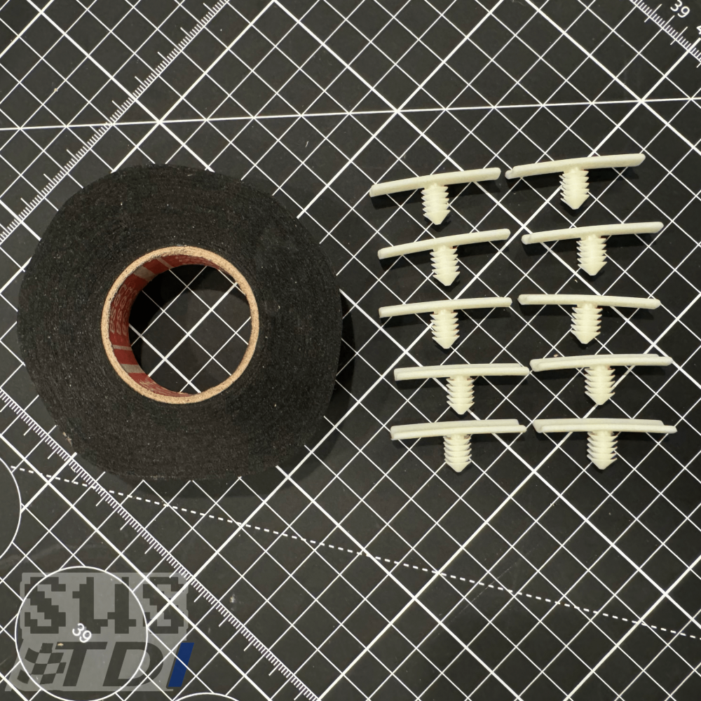OEM VW Engine Wire Harness Supports + Tesa 50136 Kit for Gen2 (2013+)